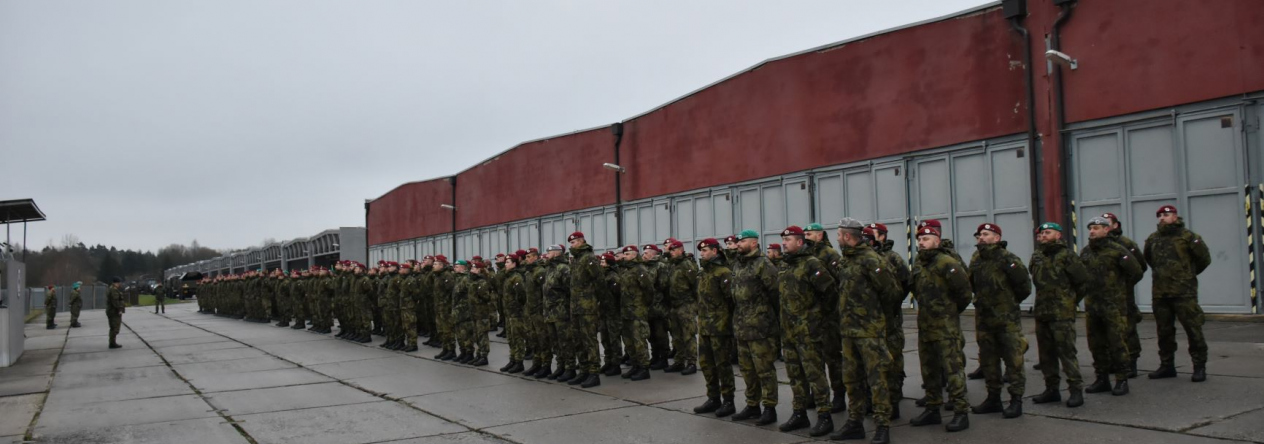 Nástup mechanizovaného praporu 2. ÚU SVK